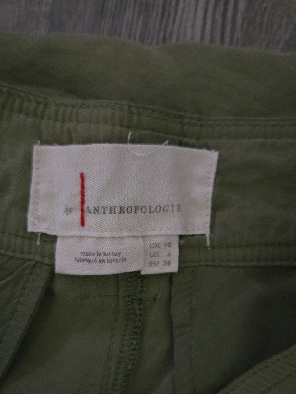 Anthropologie Olive MODAL Cropped Wide-Leg Trousers - Picture 4 of 4